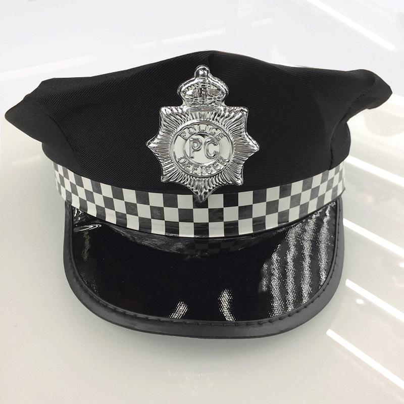 Европейская восьмиугольная полицейская шляпа для женщин для Хэллоуина, ролевых игр