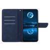 For TECNO Camon 40 Premier 5G Case Skin Touch Lines Imprinted PU Leather Flip Phone Cover