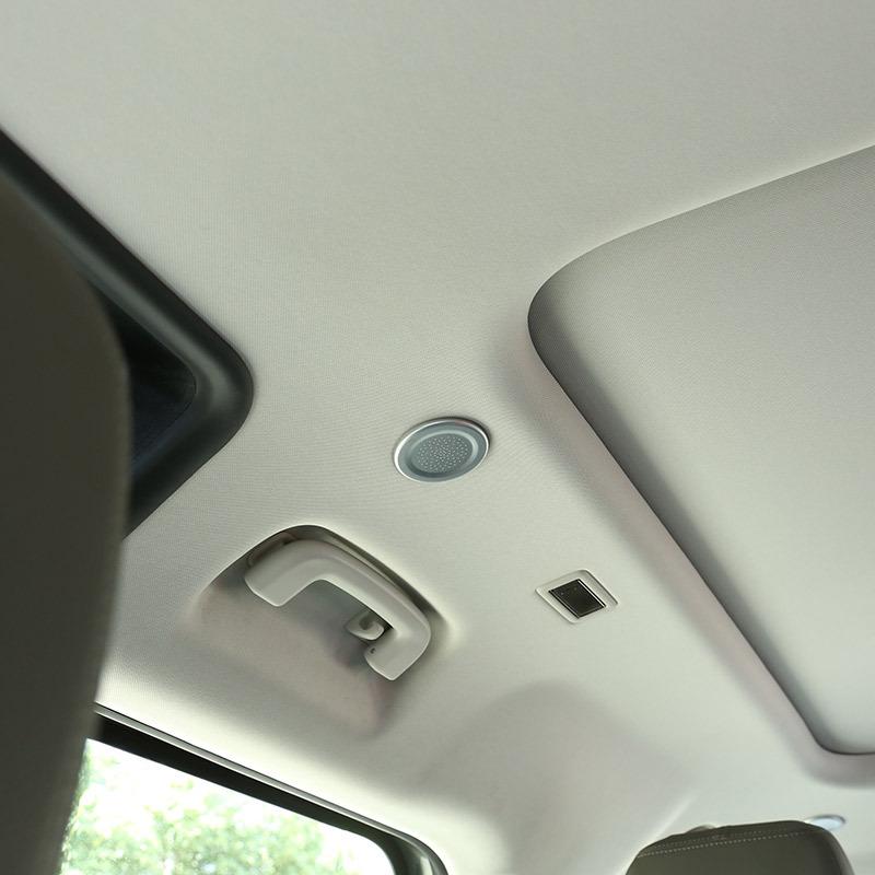 NEW!!! ABS Chrome Carbon Fiber For Land Rover Defender 110 130 - Car Roof Microphone Decoration Cover Accessories