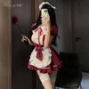 Xianyi Bielizna Czyste Pragnienie Pokojówka Cosplay: Seksowny kostium Halloween z szybkim rozpinaniem dla małych biustów
