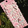 Kawaii Hello Kitty My Melody Cinnamoroll 3D Thick Chubby Double-Layer Bubble Sticker Cute Puffy DIY Laptop Phone Case Sticker
