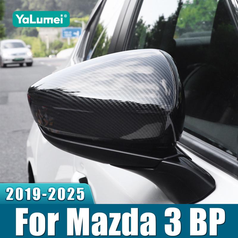 For Mazda 3 BP Alexa      2024 2025 ABS Car Rearview Mirror Side Molding Cover Shell Accessories