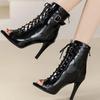 Women's High Heel Shoes 2024 Summer New Pionted Toe Breathable Hollow Dance Heeled Shoes for Women Sexy Dress Party Female Pmps