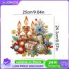 Acrylic Special Shaped Christmas Theme 5D DIY Diamond Art Tabletop Decorations Diamond Painting Desktop Decorations for Beginner