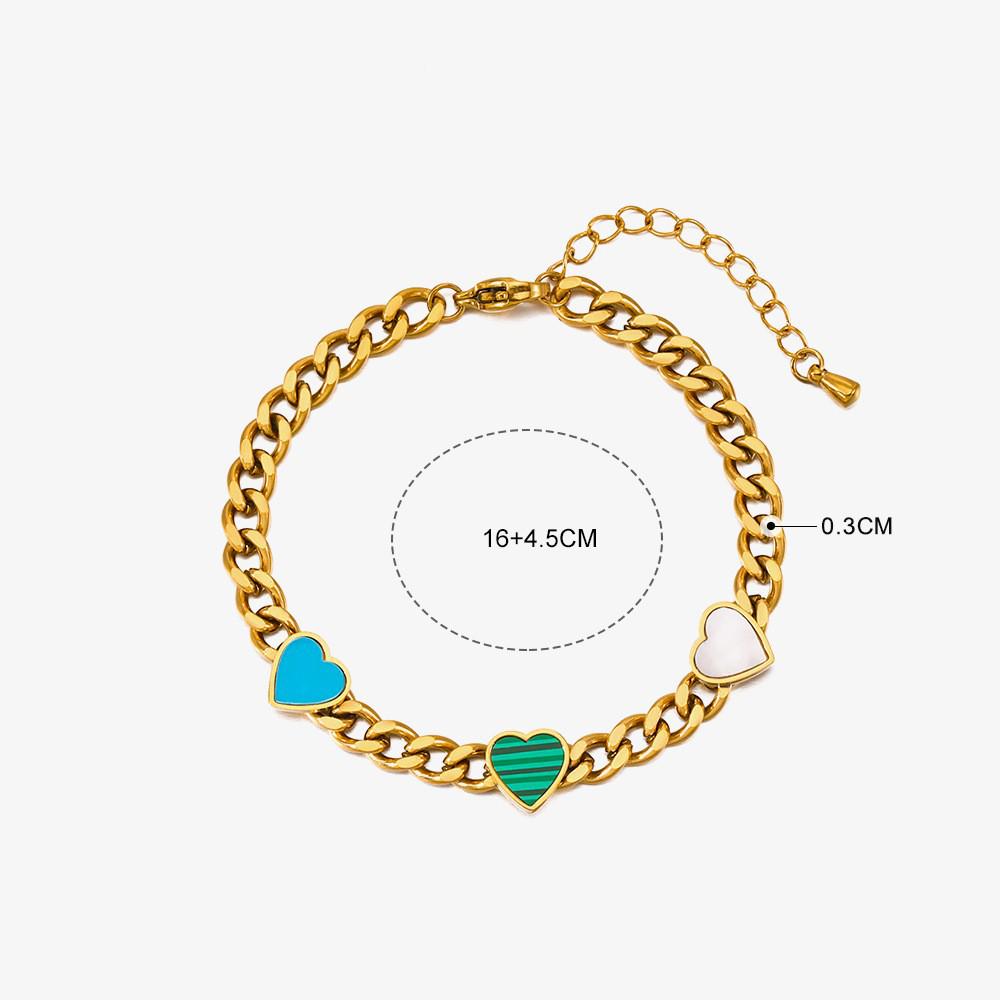 High-End Titanium Steel Four-Leaf Clover Bracelet with Shell Pendant – Durable, Fade-Resistant Design