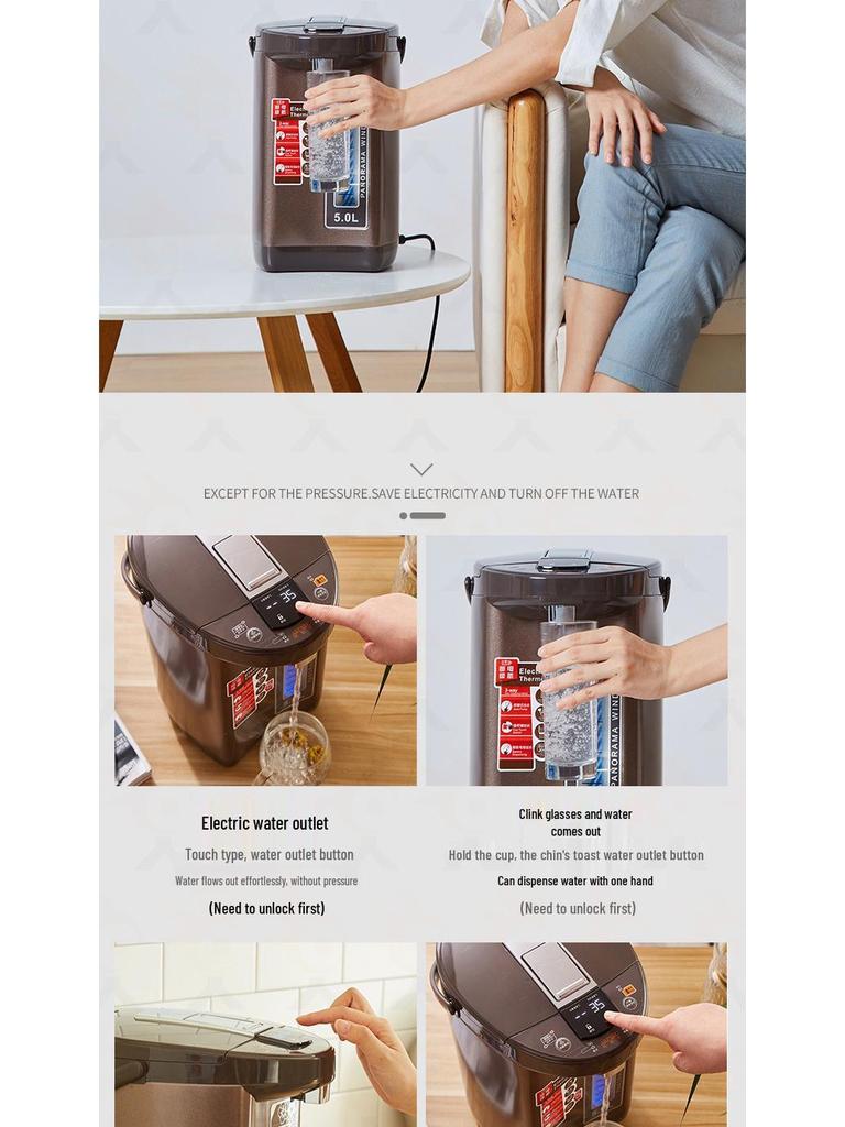 Apache Smart Electric Kettle AHP-5093 - Integrated Insulation & Constant Temperature Hot Water Solution for Home