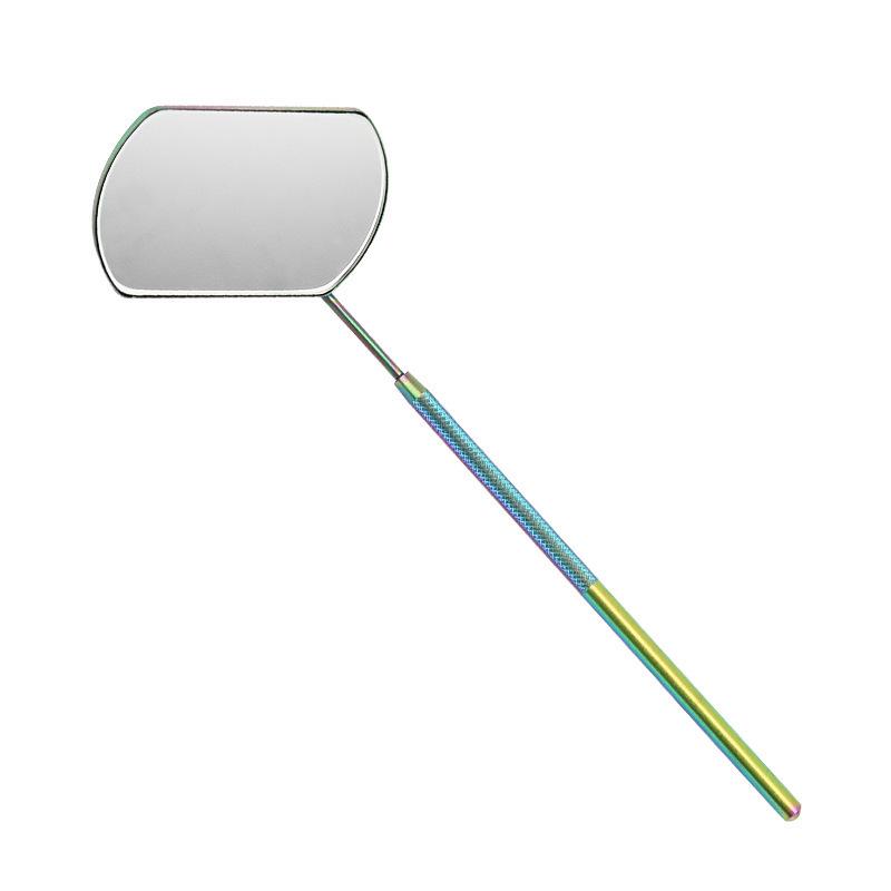 

Ручное зеркало для проверки наращивания ресниц из нержавеющей стали радужный