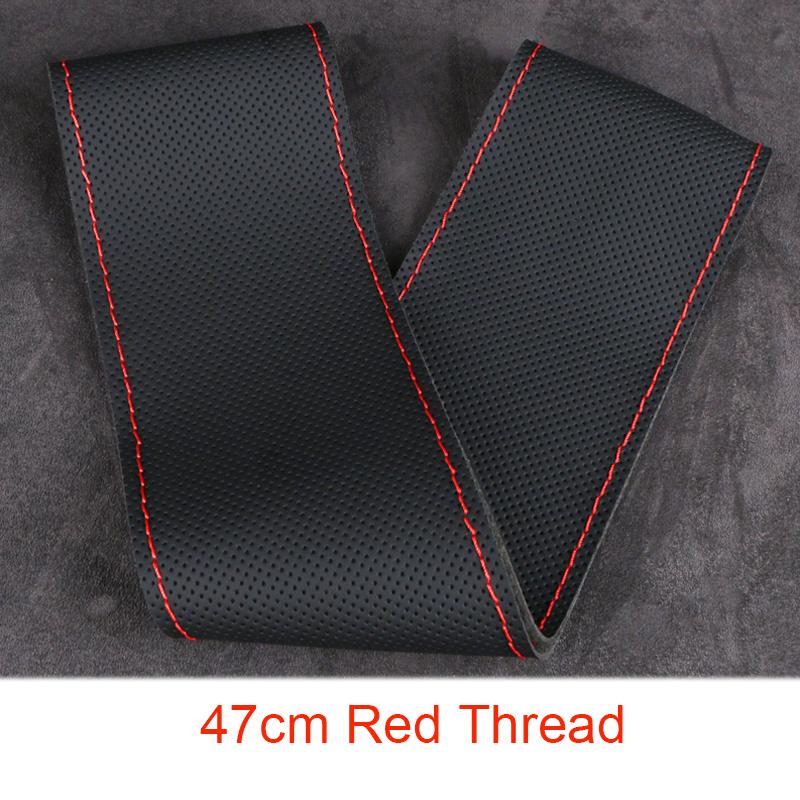 42cm 45cm 47cm 50cm Truck Bus Van Car Steering Wheel Cover DIY Leather Steering Wheel Cover Anti Slip Breathable Car Accessories