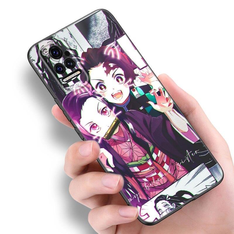 Anime Demon Slayer Kamado Tanjirou Phone Case For Xiaomi Mi POCO X3 NFC GT M4 M3 12 11T 10T Pro A3 11 Lite NE 5G 12X 11i F3