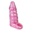 FRRK Huge Liquid Silicone Condom for Men Delay Ejaculation Flexible Extension Penis Sleeve