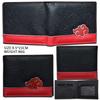 Naruto Leather Wallet Pain Akatsuki Red Cloud Metal Logo Coin Purse Card Holder ID Banknote Storage Cool Anime Gift for Fans