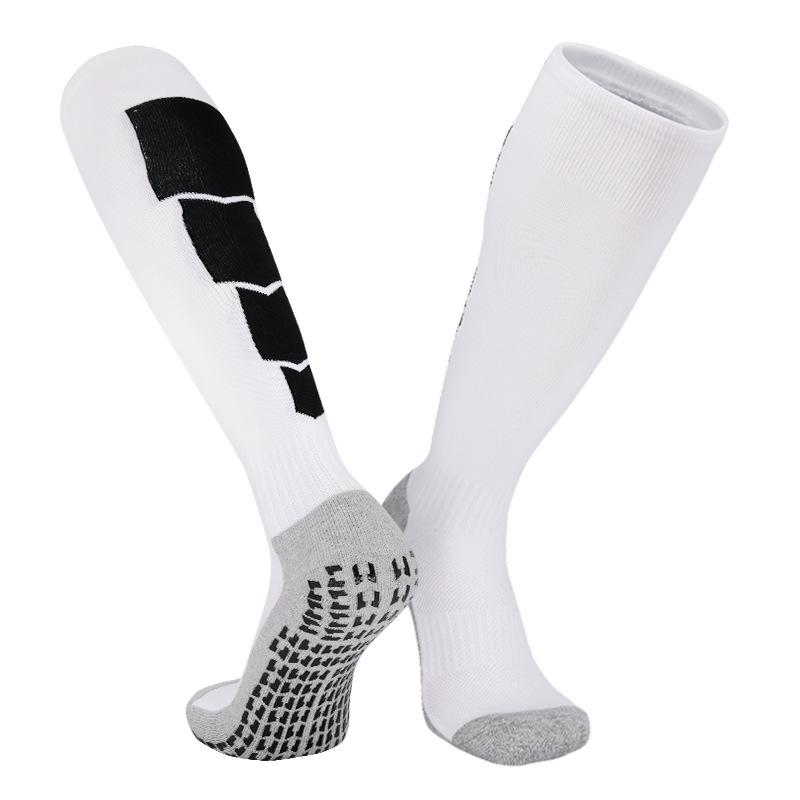 Men's Non-Slip Long Tube Football Socks - Professional Sports Socks with Towel Bottom for Training and Competition