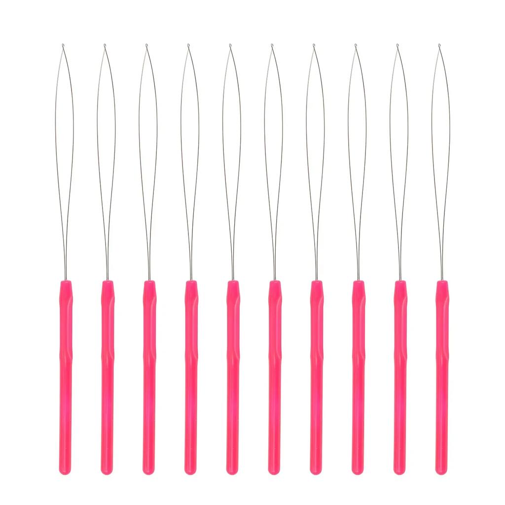 100 Pieces Hair Extension Tools and Bead Device Tool for Hair or Feather Extensions Supplies,DIY Wig Hook Tool Loop Tools