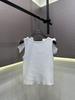 Xiangjia 2026 Summer Knit Vest with Bow Shoulder Straps - Casual and Versatile Top
