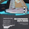 BHBL 6 Pieces Stamp Blocks Acrylic Clear Stamping Blocks Tools with Grid Lines for Scrapbooking Crafts Making