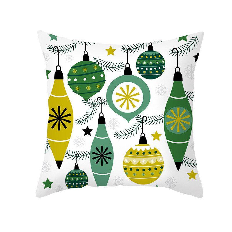 Luxuriously Soft 18 Inch Merry Christmas Cushion Cover With Santa Claus And Holiday Colors