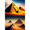 Egyptian Pyramid Temple Sphinx Prints Poster Canvas HD Painting Modern Wall Art Pictures For Living Room Bedroom Home Decoration