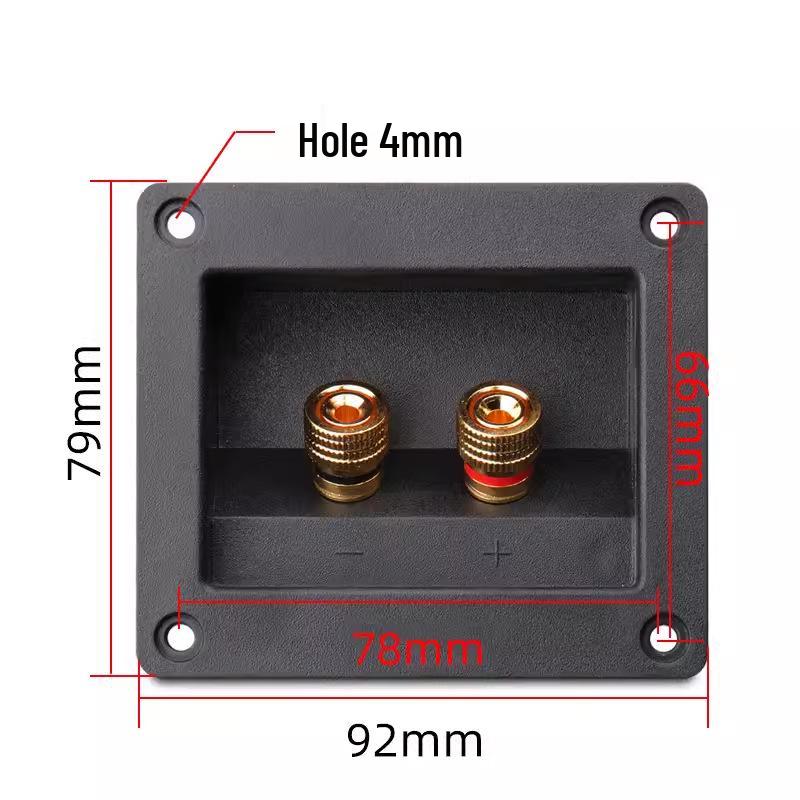 DIY Speaker Junction Box with Pure Copper Binding Posts & Thickened Wiring Board for Speaker Accessories.