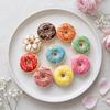 Soft Artificial Donut Bread Squeeze Toy PU Donut Donut Squishy Toy  Party Decoration
