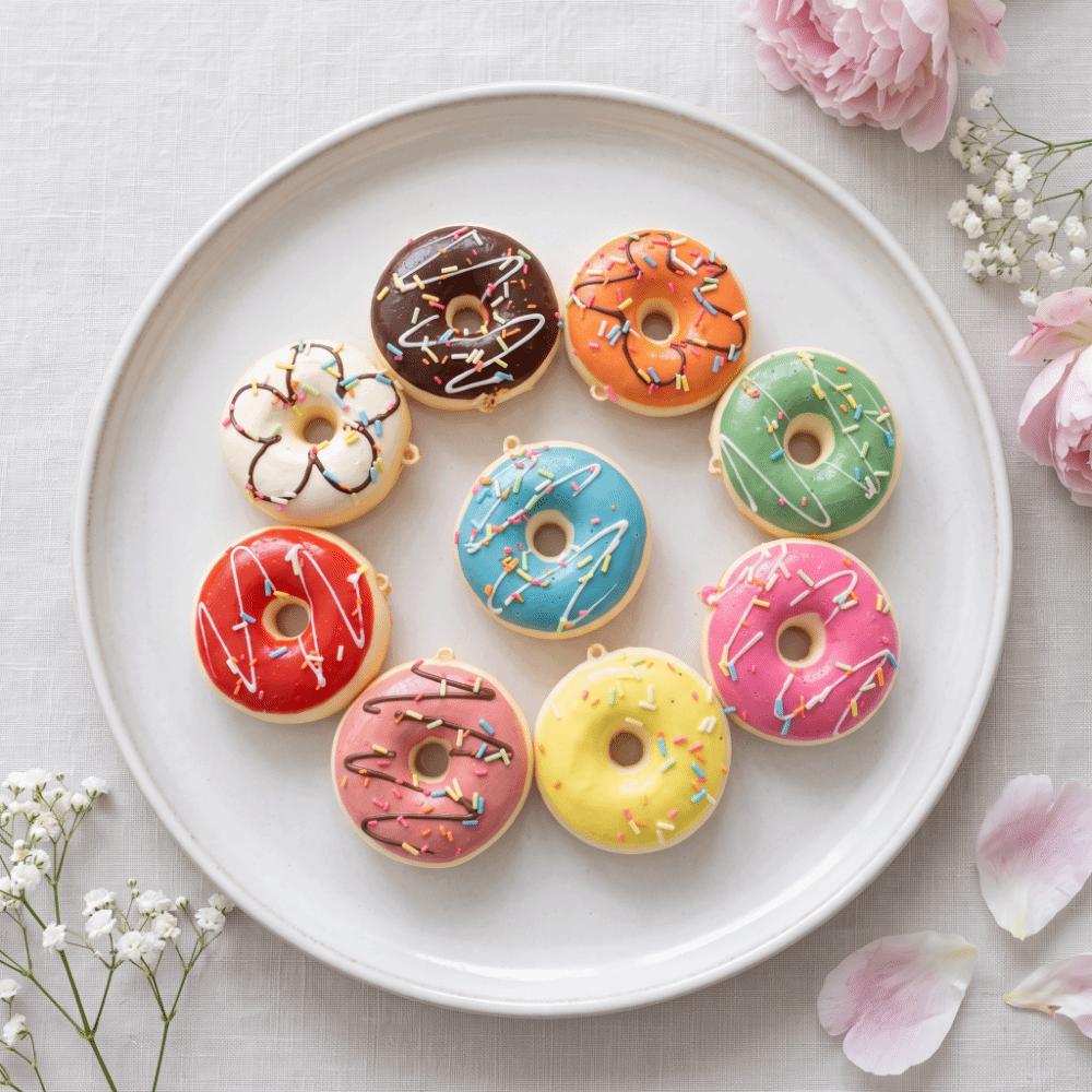Soft Artificial Donut Bread Squeeze Toy PU Donut Donut Squishy Toy  Party Decoration