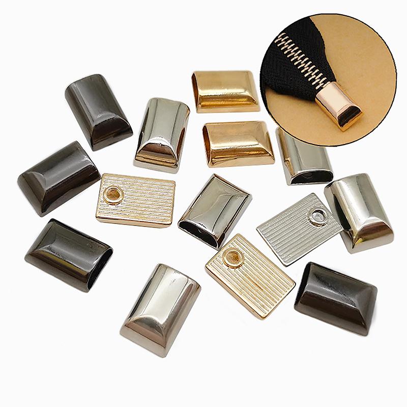 10 Stücke Metall Reißverschluss Stopper Reißverschluss Schwanz Clip Stop Schwanz Stecker Kopf Mit Schraube Diy Nähen Leder Hardware Handwerk