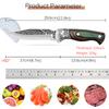 Kitchen Knife Killing Fish Knife Fruit Knife Slaughtering Knife Picking Knife Forging and Cutting Meat Scimitar Blade Sharp Portable Meat Cleaver 2PC