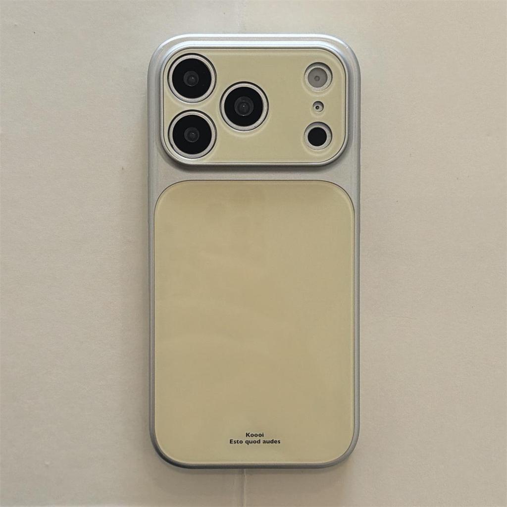 Solid Color Macaron iPhone 17 Pro Max Case with Large Window Drop Protection