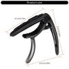 Portable Metal Capo Ukulele Capo Metal Capo for Guitars and Ukuleles Offer Precisions Tunings for Every Musician's Needs