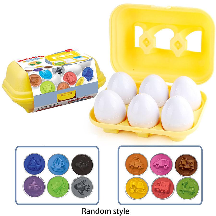 Montessori Eggs 3D Puzzle Learning Education Math Toys Kids Shape Match Smart Game for Children Educational Easter Gifts for Kid