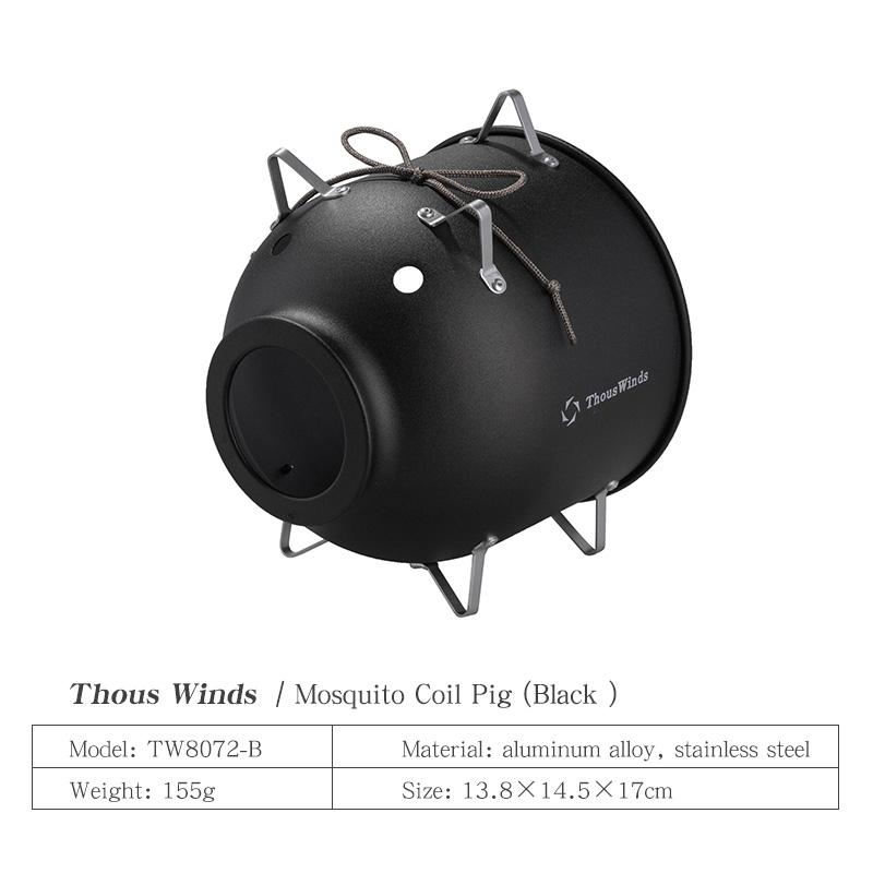 Thous Winds Mosquito Coil Holder Camping Mosquito Repellent Outdoor Incense Stand Mosquito Coil Ash Tray Camping Equipment