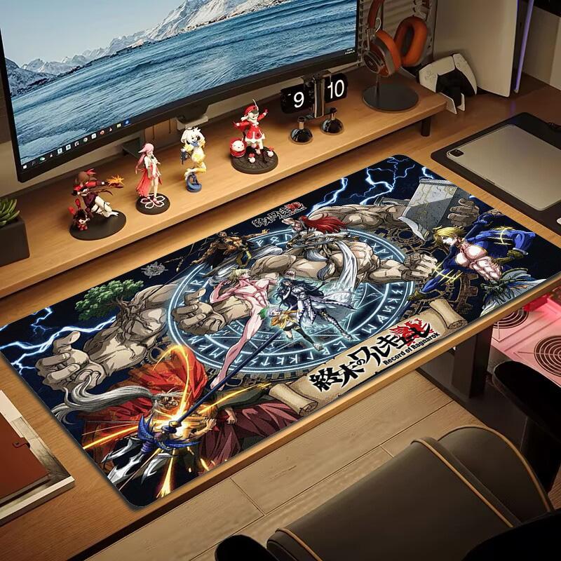Recorde of Ragnarok Color Mouse Pad Large Gaming Table Cushion Non-slip Laptop Tablet Big Mousepad XXL Mat Mini PC Playmat With Lock Edge