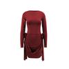 Sexy Girl Long Sleeve Short Dress With 3d Floral Pattern For Streetwear Fashion