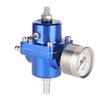 Regulowany regulator ciśnienia paliwa FPR ze stopu aluminium Uniwersalny regulator ciśnienia paliwa FPR z wężem i manometrem 0‑140psi Regulowany regulator ciśnienia FPR