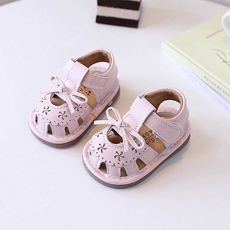 Baby Girl Bag Head Sandals Summer Called Shoes 0-1-2 Years Old Soft Sole Cute Baby Shoes Children Princess Shoes
