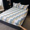 Queen Size Bedsheet 100% Cotton Fitted Sheet Brushed Bed Cover Soft Mattress Protector Sabanas Para Cama (Pillowcase Need Order)