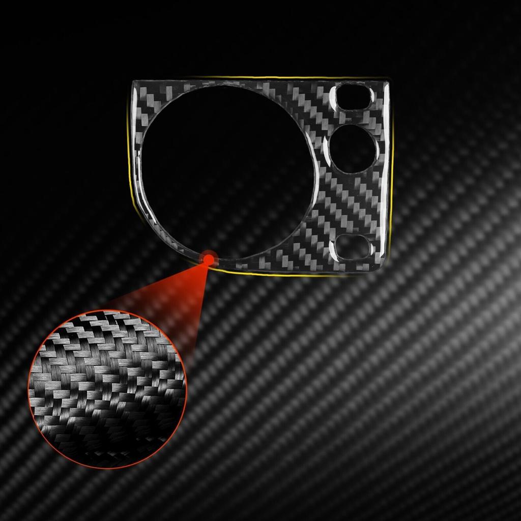 Real Carbon Fiber Dash Headlight Switch Knob Cover For BMW 3 Series E36 1991-99