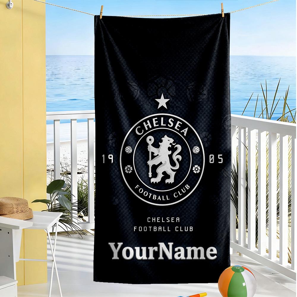 Chelsea Customize Your Name Beach Towel Quick-Dry Soft Microfiber