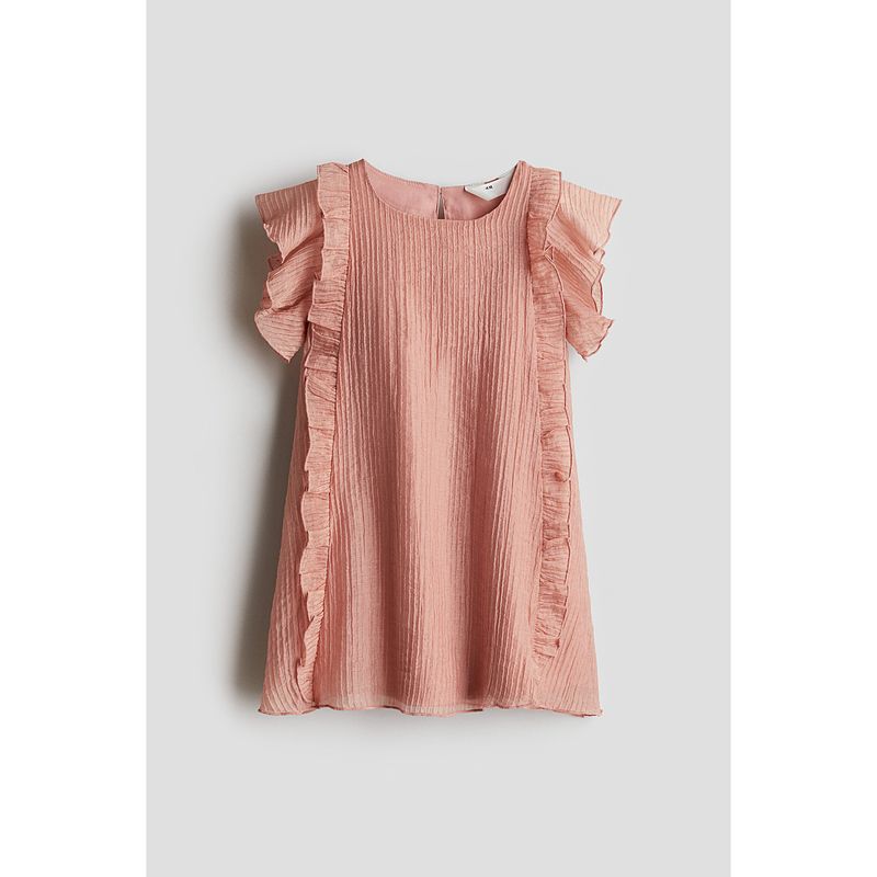 

Детская одежда HM Юбка для девочки Осень 2025 Новая мода круглый вырез Отделка оборками Платье 1275398