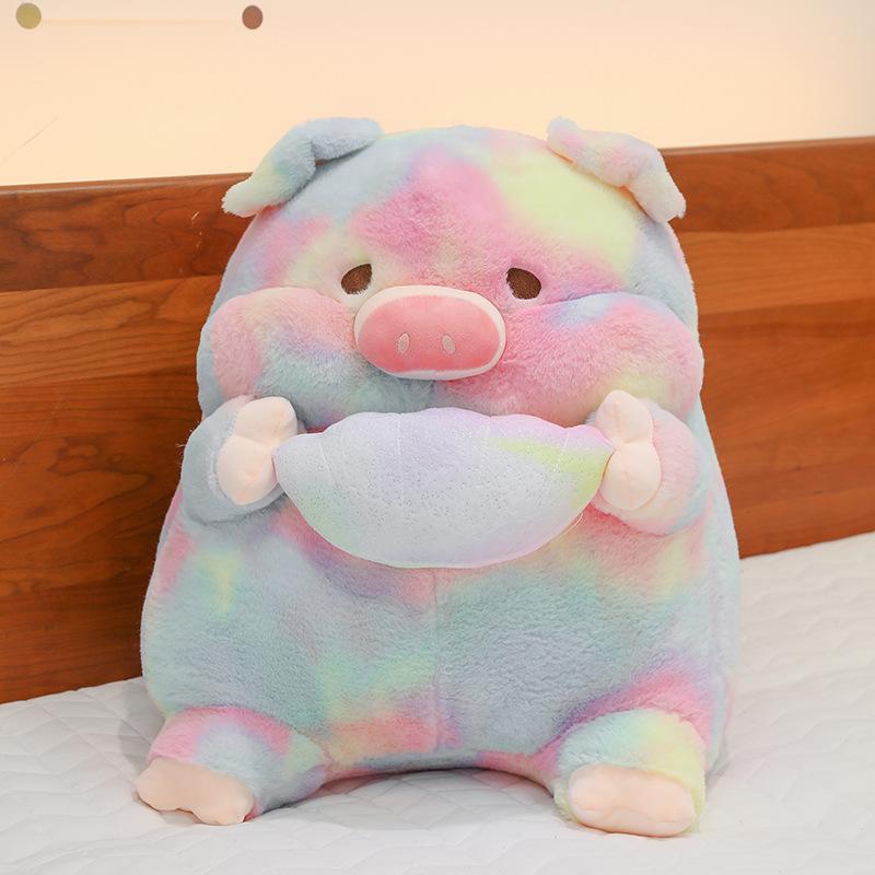 

Colorful Cute Rainbow Pig Plush Doll Ideal For Kids Sleepovers And Birthday Presents 30cm