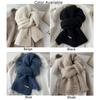 Alpaca Wool Scarf Korean Style Knit Full Neck Coverage