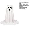 32" Light-Up Ghost Candy Bowl Stand Outdoor Glowing Ghost Halloween Decoration Cute Trick or Treat Candy Holder for Front Door Porch Decor