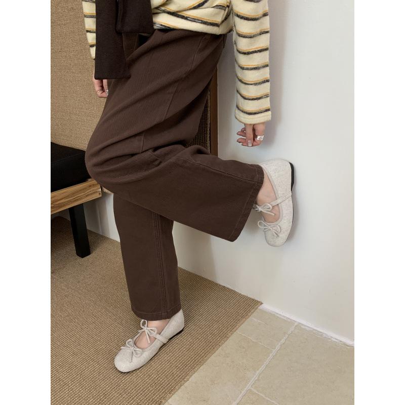 Evening Wind Heightening Ballet Shoes French Bow Mary Jane Shoes 2025 Four Seasons New with Skirt Shoes