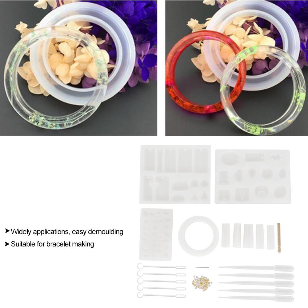 Bracelet Resin Casting Molds DIY Craft Jewelry Pendant Making Mold Accessory