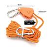5m Adjustable 8inch Lanyard Hanging for Outdoors Camping Grow Plant Lamp Rope Ratchet Hanger Pulley Lifting Pulley Hook