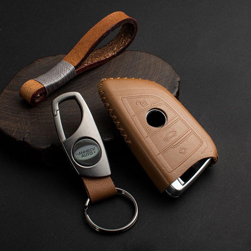 

Interior Mouldings Leather Car Key Fob Case Key Cover For BMW 2 3 5 7 Series 6GT X1 X3 X5 X6 F45 F46 G20 G30 G32 G11 G12 F48 G01