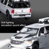 1:32 RAM Mammoth Pickup Model Toy Car Front Wheel Steering Alloy Body Simulated Off-road Truck Models Toys Sound Light Gifts
