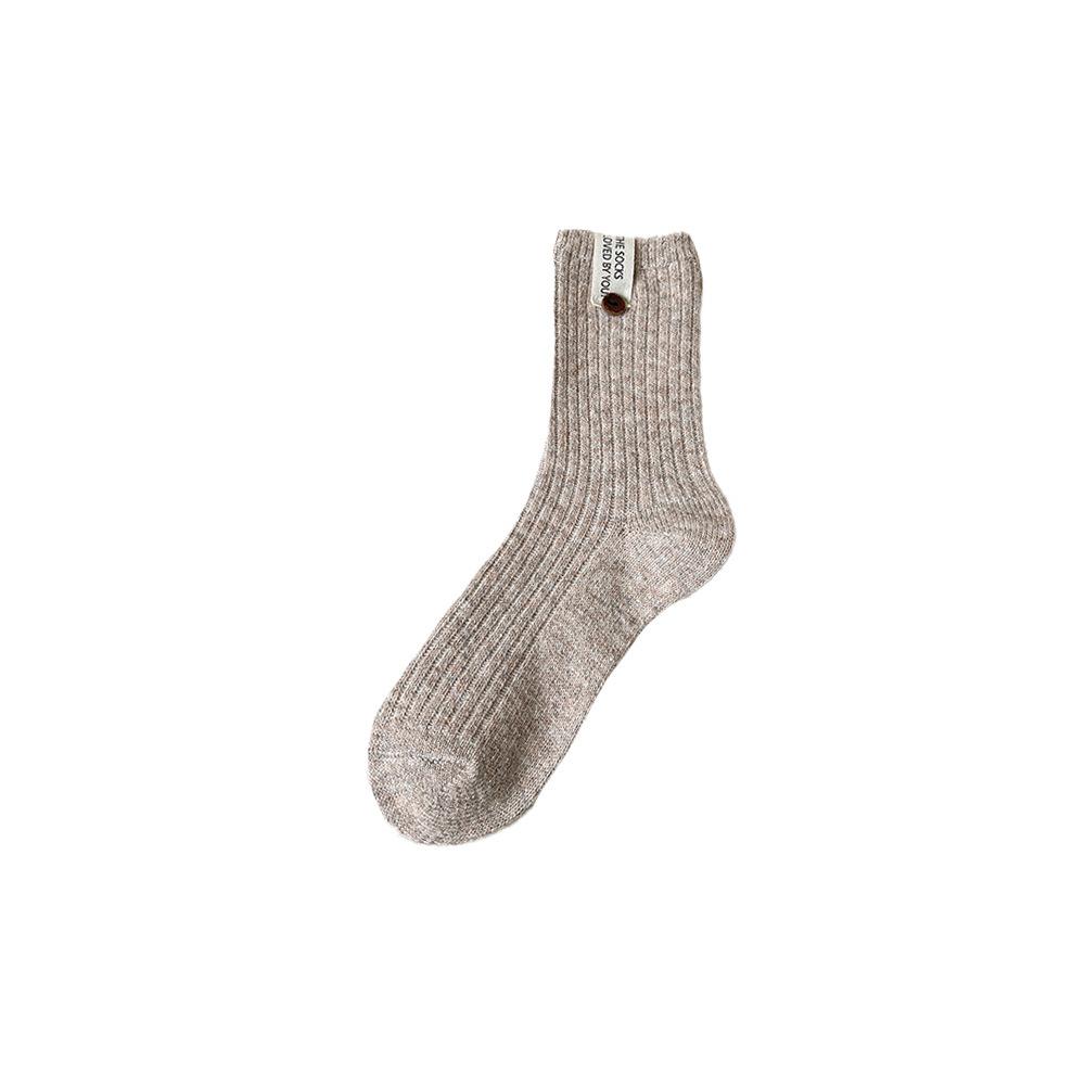 Women's Autumn and Winter Thickened Warm Fashion Cloth Standard Wool Drum Pile Socks