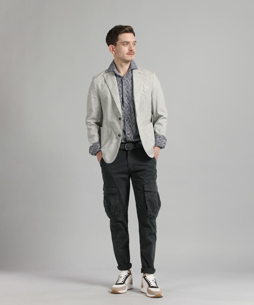 Panicale Beige Washed Cotton Jacket