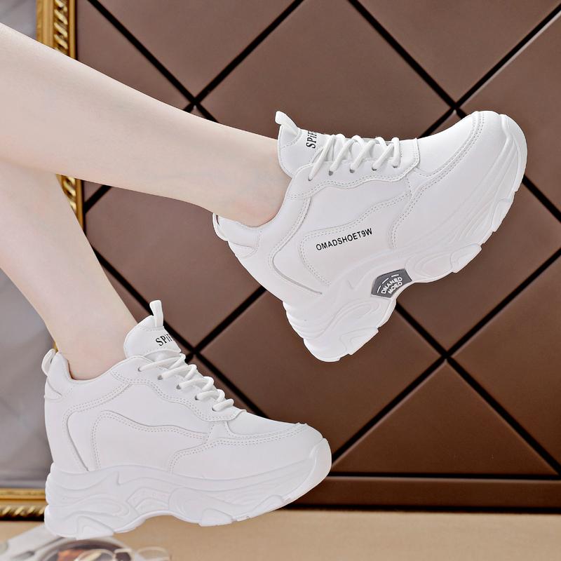 New autumn mesh breathable inner height increase small thick soft bottom casual 34