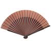 [KYOETSU] [Kyoetsu] Pure Silk Folding Fan, Plain, 2-Color Bamboo Black, 2-Piece Set (Folding Fan, Folding Fan Case), Women's (12)